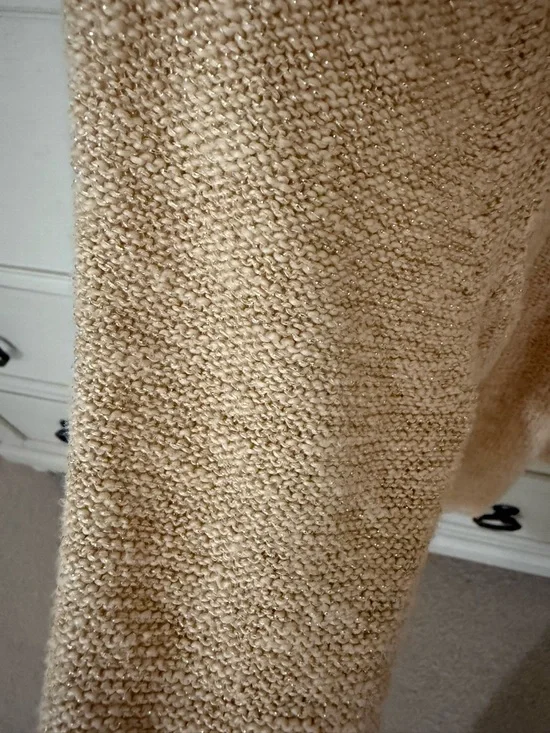 Lilly Pulitzer Faretta Cardigan in Wicker Tan Metallic - Picture 3 of 4